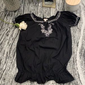 Women’s Ambiance Apparel Black cap sleeve sz M